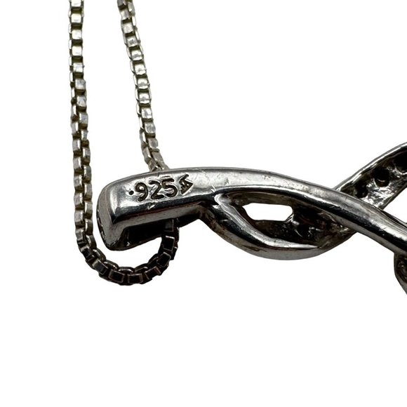 Kay Jewelers Silver and Black Necklace - Picture 4 of 12